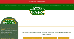 Desktop Screenshot of marshfieldfair.org